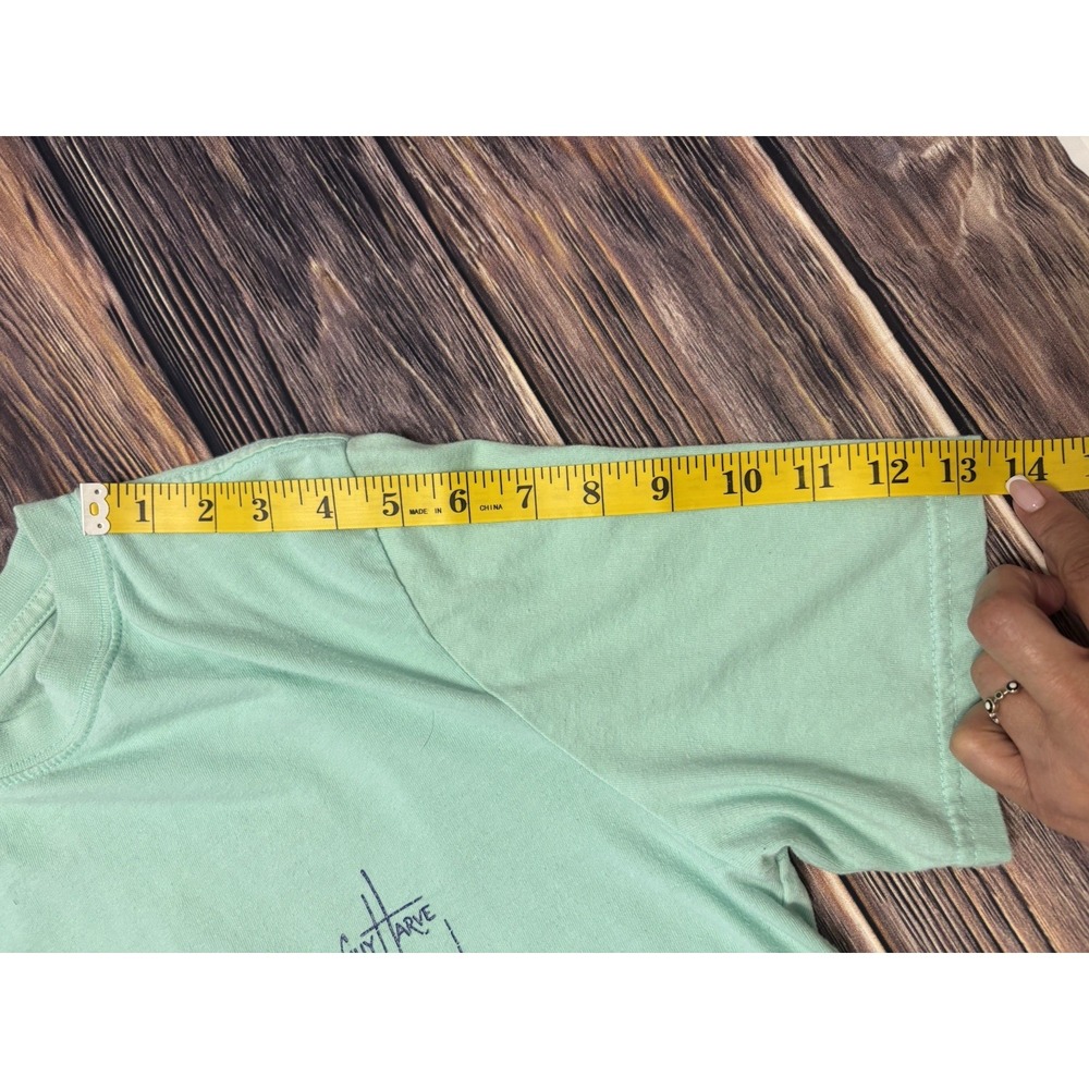 Guy Harvey Mens T-Shirt S Light Green Marlin Graphic Short Sleeve Casual Cotton - Picture 12 of 16